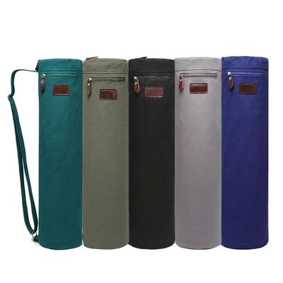 70×14cm van de Katoenen de Manieryoga Mat Bag Regular Color Canvasritssluiting