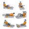De stevige van de Yogaeva foam roller gym grid van Kolompilates van de het Punttherapie Fysiomassage