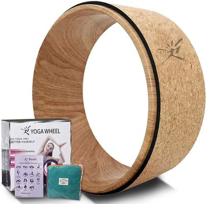 Materiaal Cork Yoga Wheel Manufacturor van de douaneeco het Vriendschappelijke Houten Geschiktheid