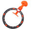 Zwarte Oranje van de het Materiaalring van Pilates Yoga Fitness van de Stekelcorrector SGS ROHS van Ce FDA